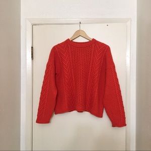 Madewell Cableknit Fisherman Sweater.